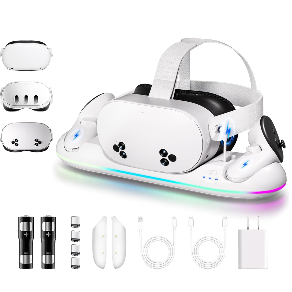 Magnetic RGB Charging Dock for Meta Quest 2/3/3S